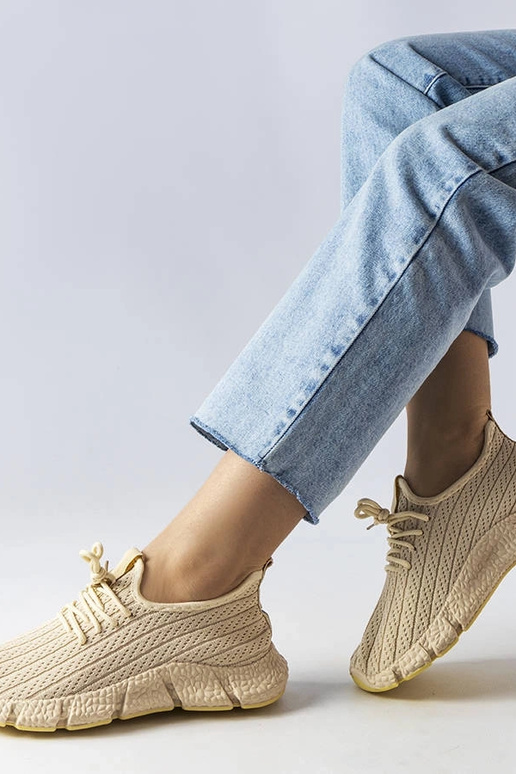 Hellbeige Sport-Sneakers Élodie