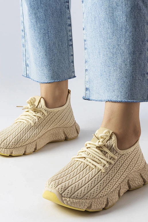 Hellbeige Sport-Sneakers Élodie