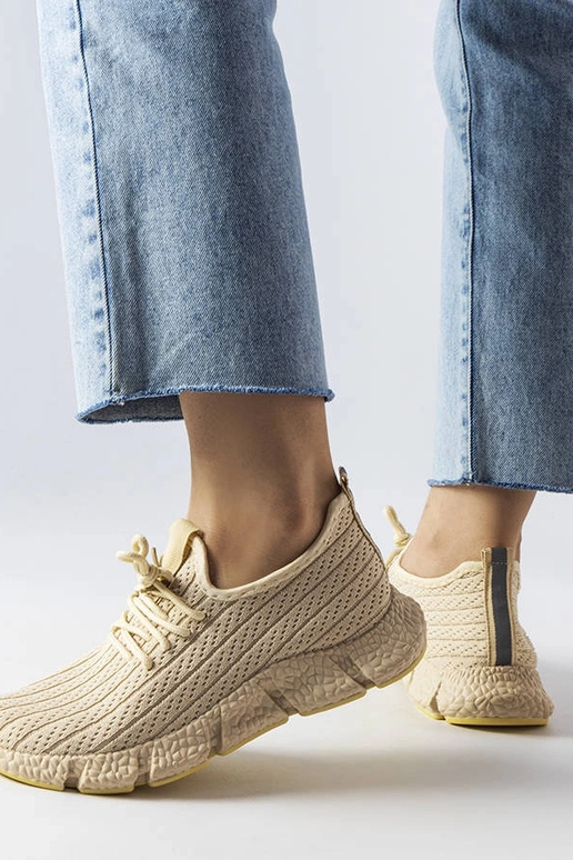 Hellbeige Sport-Sneakers Élodie