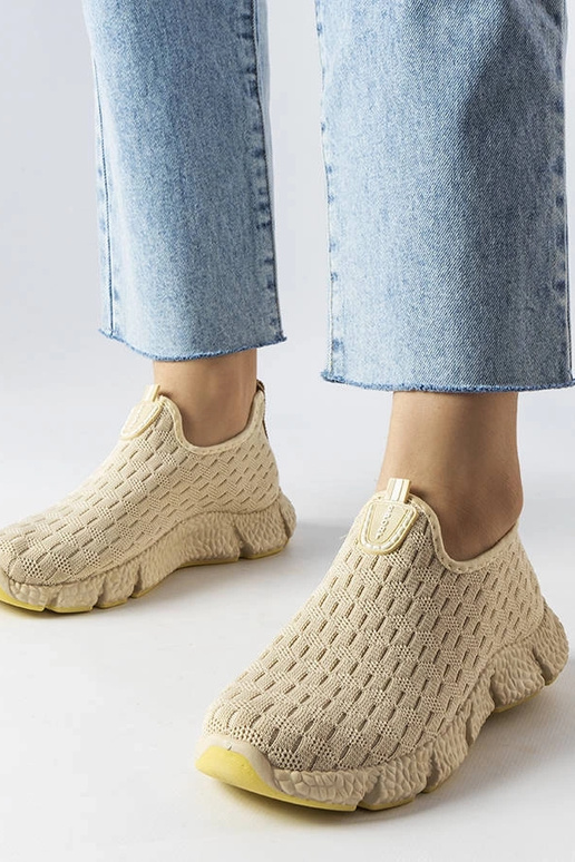 Hellbeige Slip-On-Sportsneakers Obenor