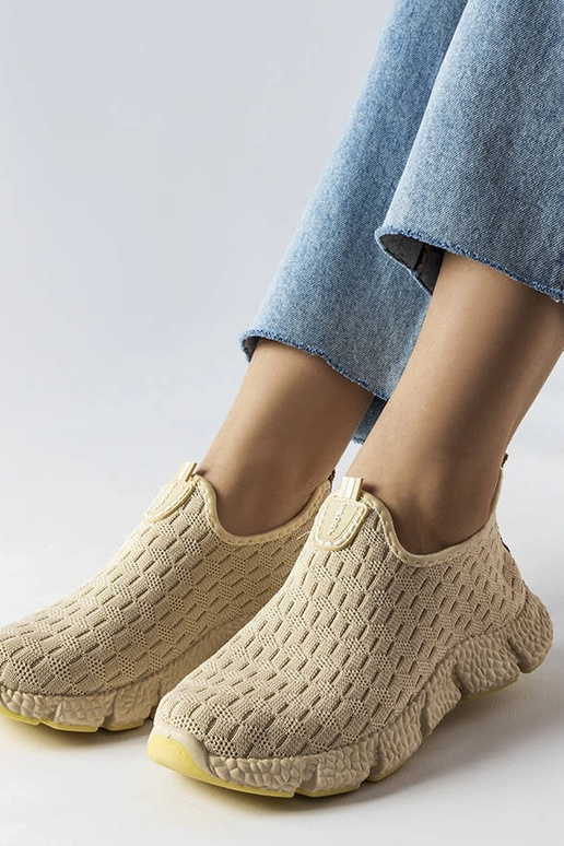 Hellbeige Slip-On-Sportsneakers Obenor