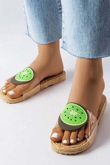 Transparente Kiwi-Flip-Flops Foddie