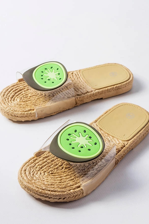 Transparente Kiwi-Flip-Flops Foddie Transparente Kiwi-Flip-Flops Foddie