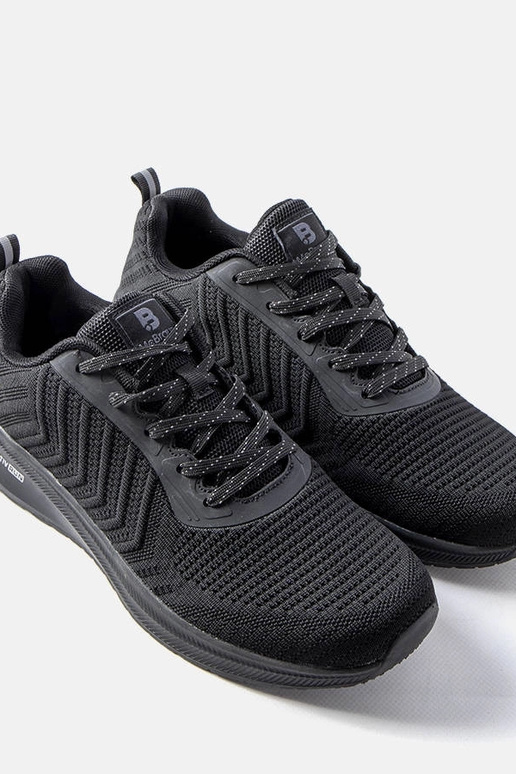 Eunaste schwarze Herren-Sportschuhe