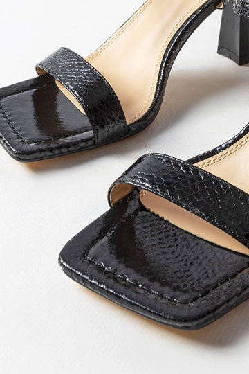 Schwarze Amalia High Heel-Sandalen 2