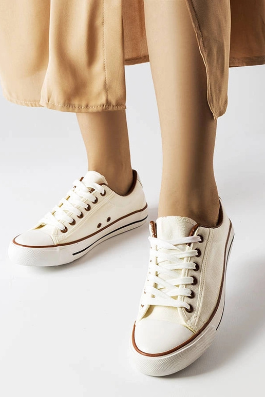 Weiße Stoff-Sneaker von Mascherone