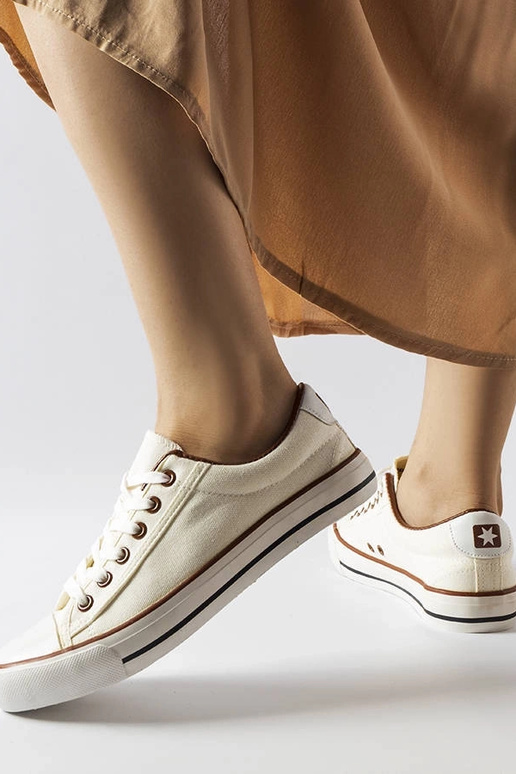 Weiße Stoff-Sneaker von Mascherone