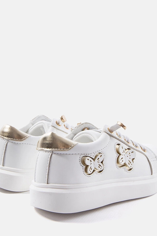 Weiße Sneakers verziert mit... Weiße Sneakers verziert mit...