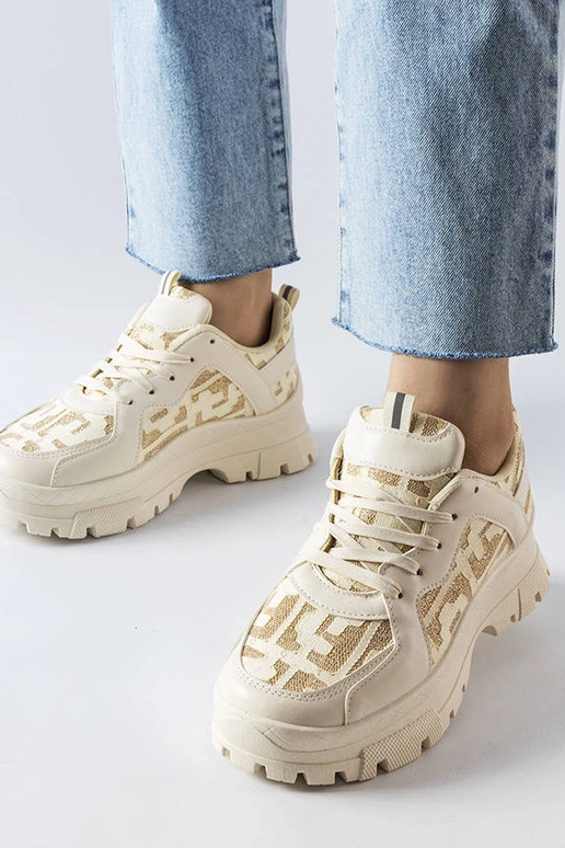 Beige klobige Sneakers „Brunswick“ Beige klobige Sneakers „Brunswick“