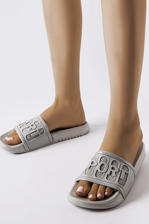 Moiariello – Graue Flip-Flops aus Gummi