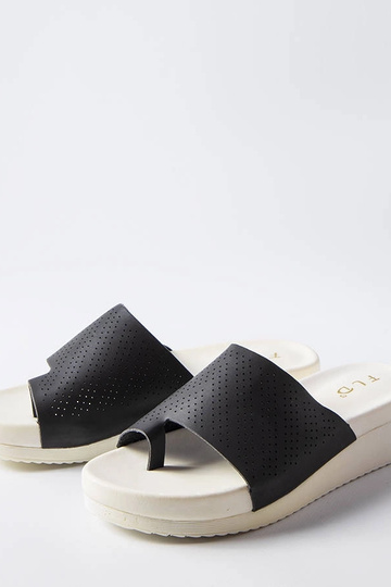 Schwarze Monferrato-Keilsandalen 2