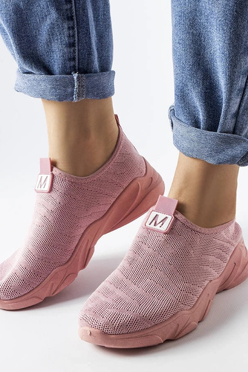Rosa Sportschuhe für Damen aus Stoff Aaron