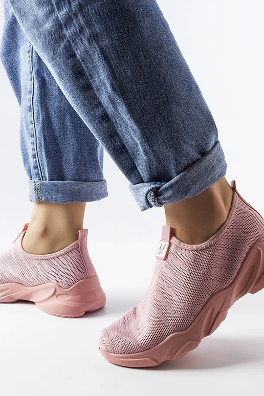 Rosa Sportschuhe für Damen aus Stoff...