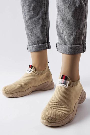Dunkelbeige Greco Slip-On Sportschuhe für Damen