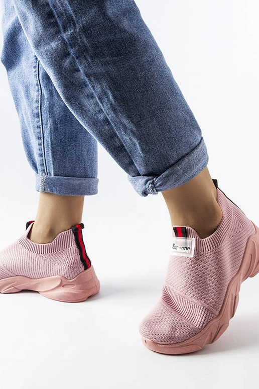 Greco Pink Slip-On-Sneaker für Damen