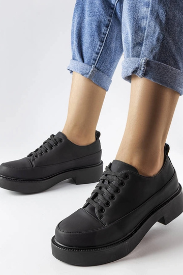 Schwarze flache Schuhe Merico 2