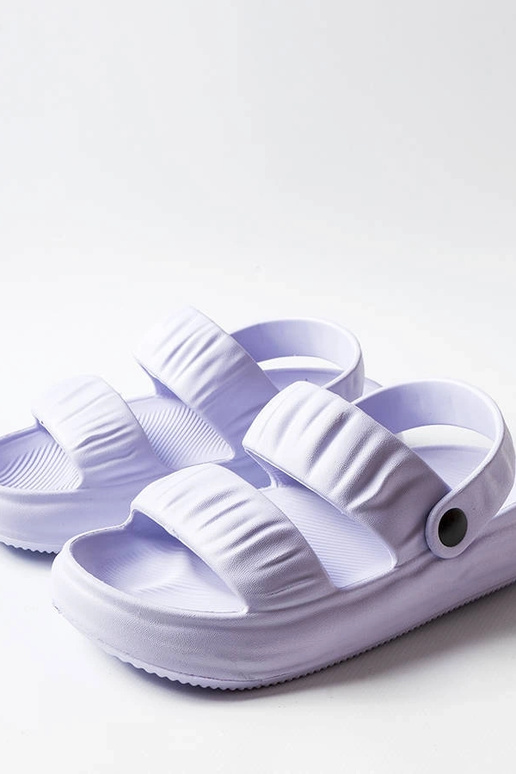 Violette Schaumstoffsandalen, „Griffin"