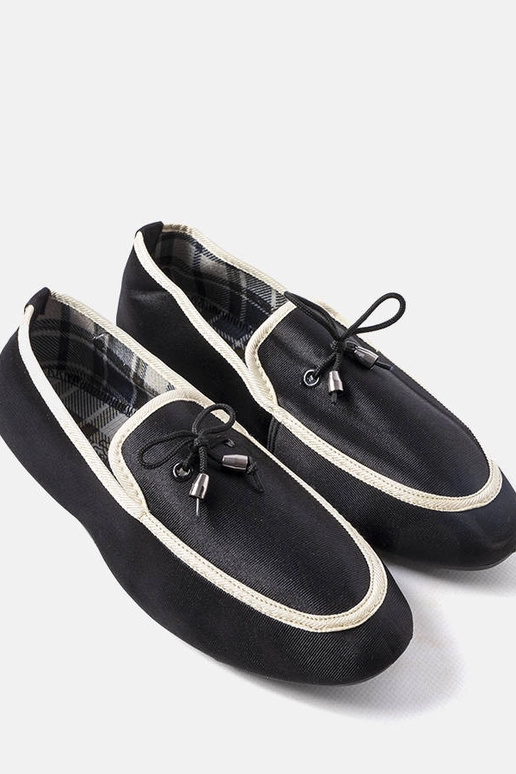 Schwarze Capon Herren-Loafer