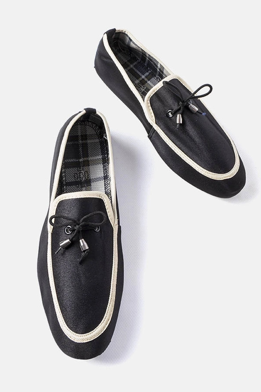 Schwarze Capon Herren-Loafer