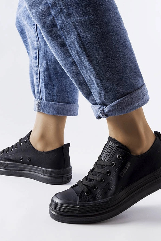 Schwarze Plateau-Sneaker Big Star... Schwarze Plateau-Sneaker Big Star...