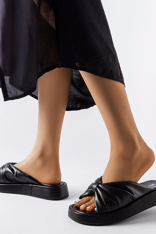 Schwarze Flip-Flops mit niedrigem...