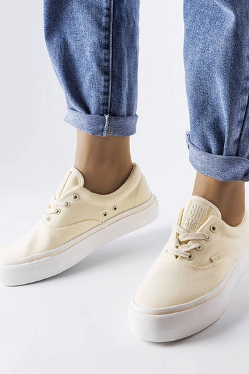 Gelbe Plateau-Sneaker Big...