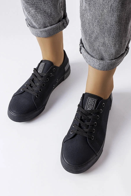 Schwarze Big Star-Sneaker LL274038