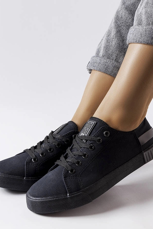 Schwarze Big Star-Sneaker LL274038