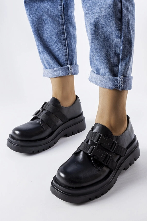 Schwarze Plateauschuhe „Prospero“