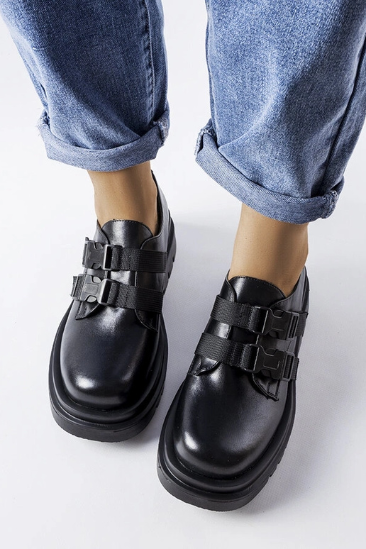 Schwarze Plateauschuhe „Prospero“