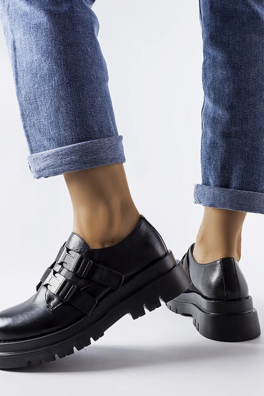 Schwarze Plateauschuhe „Prospero“