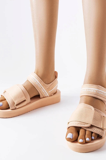Beige Schaumstoffsandalen Big Star LL274787