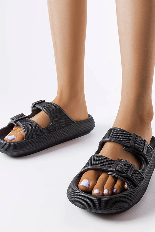 Schwarze Big Star Flip-Flops LL274615