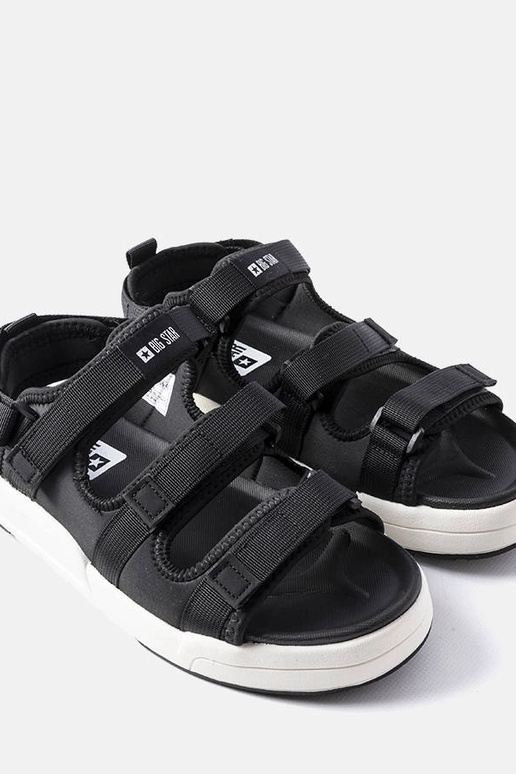 Schwarze Sportsandalen, „Big Star...