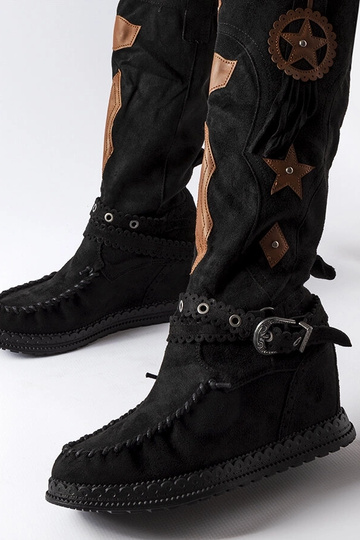 Schwarze Boho-Stiefel... 2