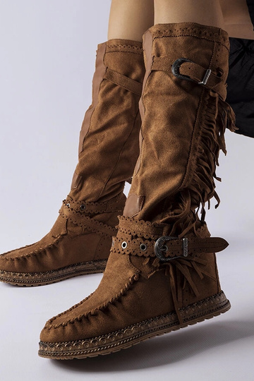 Braune Stiefel mit... 2