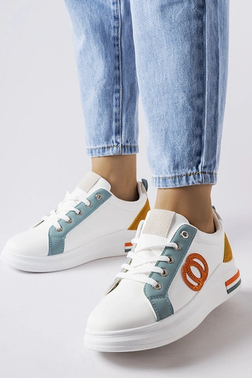 Weiße Sneaker mit bunten Einsätzen Passaic