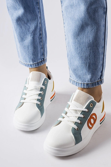 Weiße Sneaker mit bunten... 2