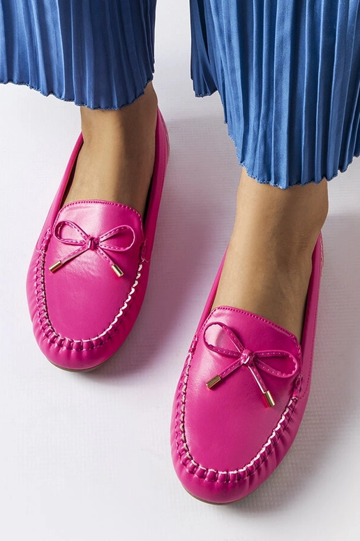 Rosa Loafer mit Schleife Via Foria