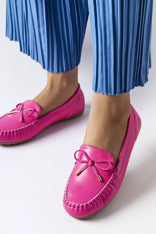 Rosa Loafer mit Schleife Via Foria