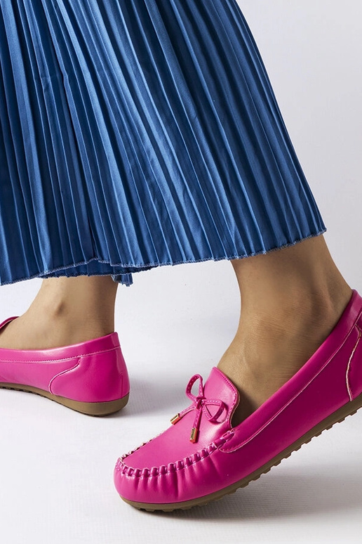 Rosa Loafer mit Schleife Via Foria