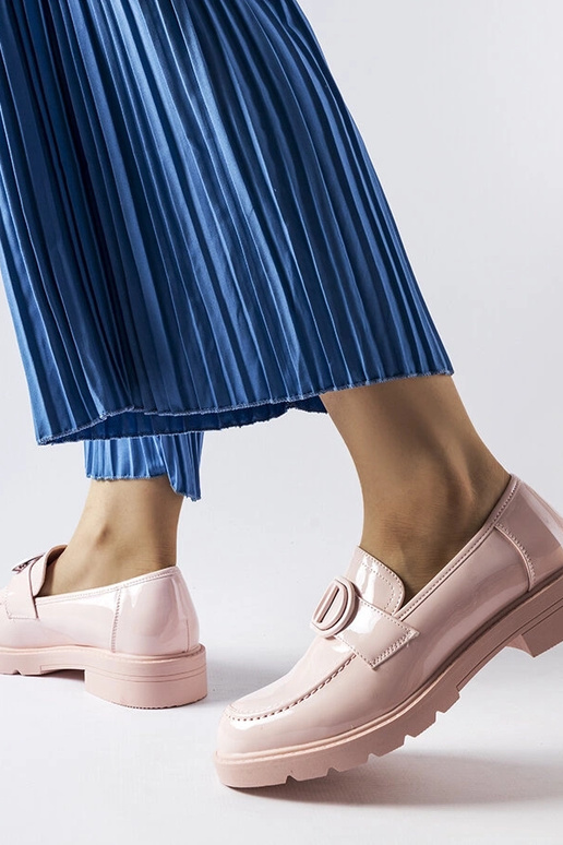 Rosafarbene Scranton-Loafer aus...