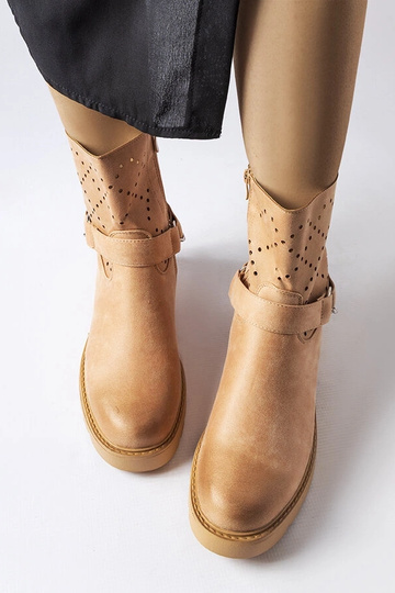 Beige durchbrochene... 2