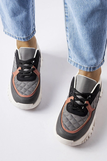 Graue Sneakers mit bunten... 2