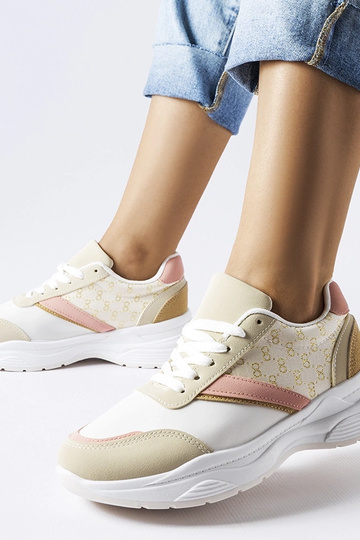 Beige und weiße Sneakers... 2