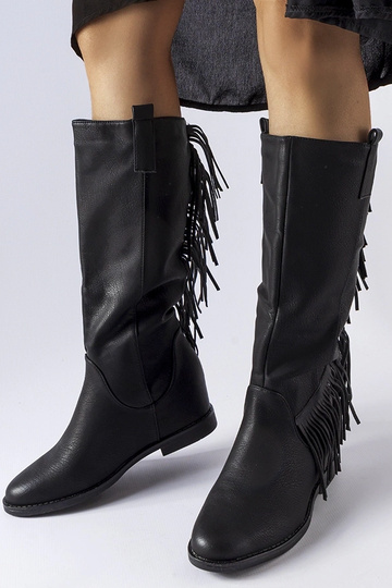 Schwarze Stiefel mit...