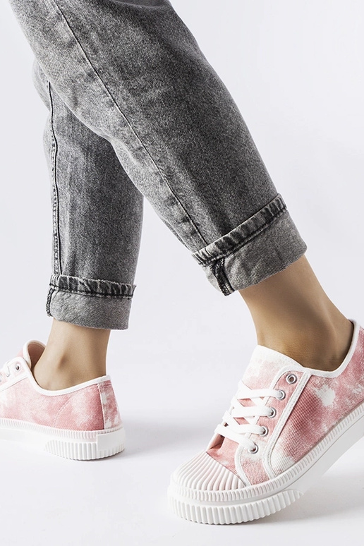 Clavet – Sneaker in verwaschenem Rosa