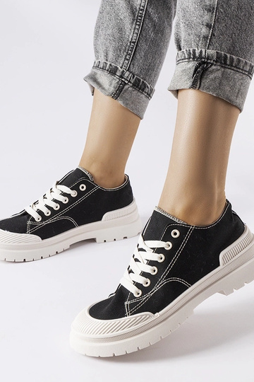 Schwarze Canvas-Sneakers „Nassar“ 2
