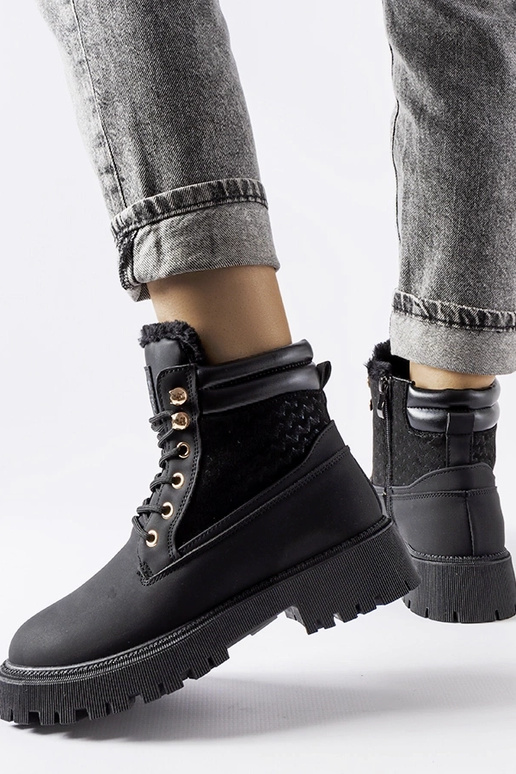 Schwarze isolierte Stiefel von Foca