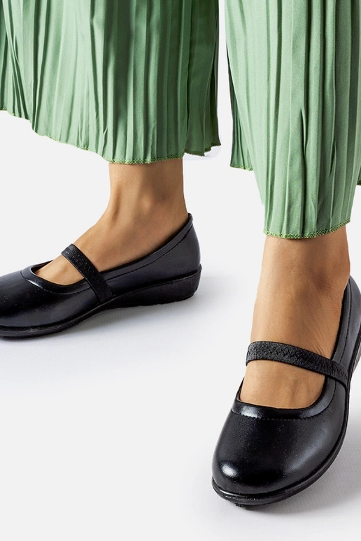 Schwarze elastische Ballerinas Oakland Schwarze elastische Ballerinas Oakland